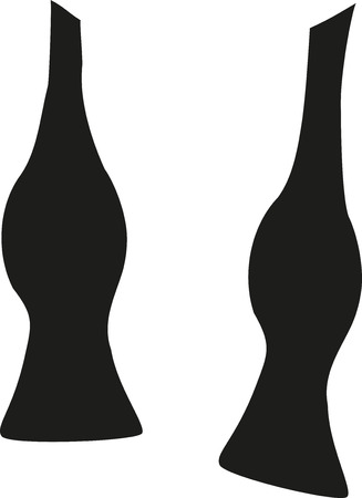 Open bow tie around neckのイラスト素材