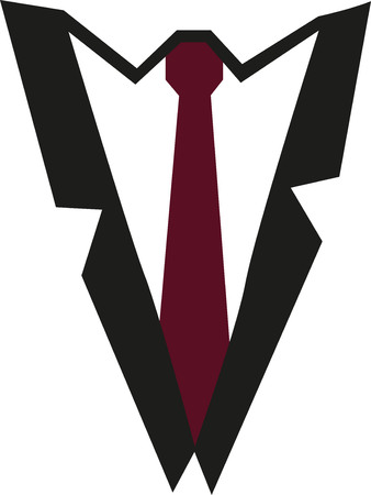 Suit with tie and Shirtのイラスト素材