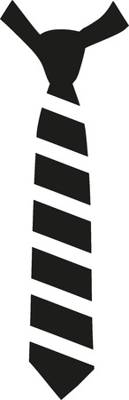 Striped tie iconのイラスト素材