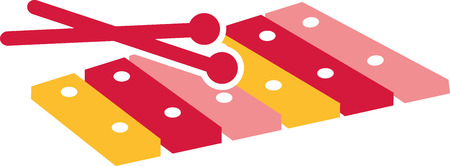 Xylophone for childrenのイラスト素材