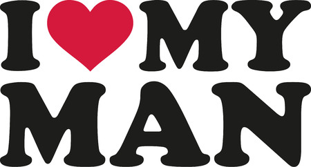 I love my manのイラスト素材