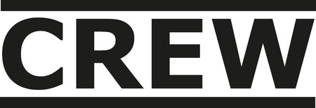 Crew word for teams and staffのイラスト素材