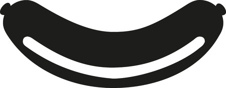 Fat sausage illustrationのイラスト素材