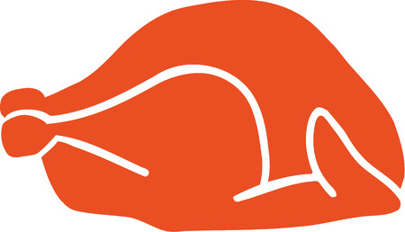Turkey roast iconのイラスト素材