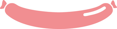 Sausage wiener weenieのイラスト素材