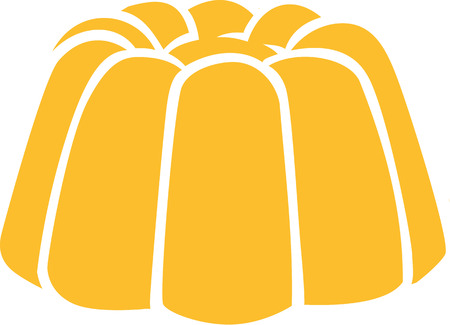 Vanilla Pudding - custardのイラスト素材