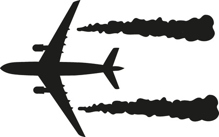 Airplane - combustion kerosinのイラスト素材