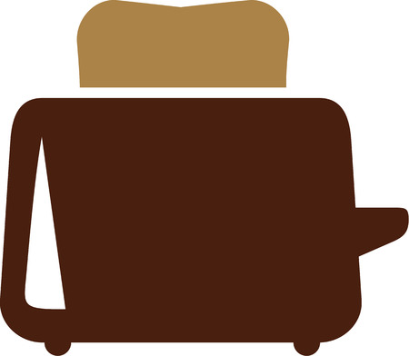 Toaster with bread iconのイラスト素材