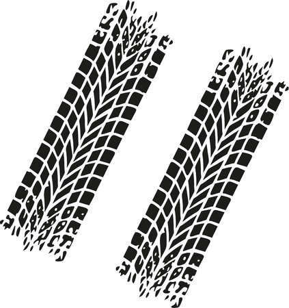 Two wheel tracksのイラスト素材