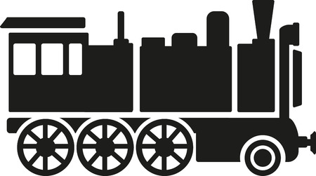 Vintage locomotiveのイラスト素材