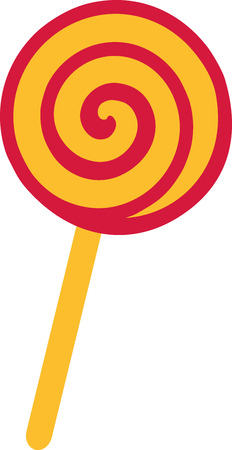 Lollipop candy with swirlのイラスト素材