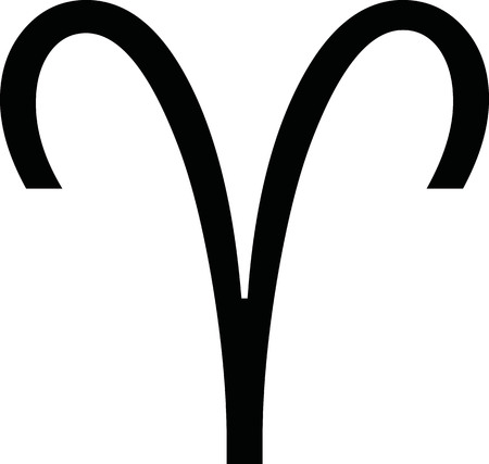 Zodiac sign ariesのイラスト素材