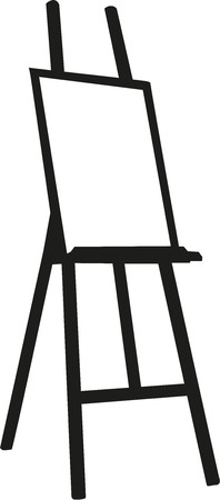 Artist easelのイラスト素材