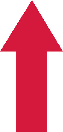 Red arrow upwardのイラスト素材