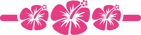 Hibiscus garlandのイラスト素材