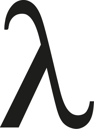 Greek lambda signのイラスト素材