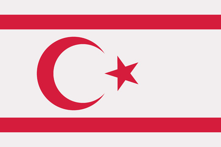 Northern Cyprus flagのイラスト素材