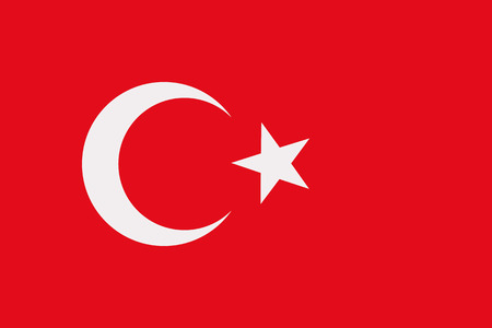Turkey flagのイラスト素材