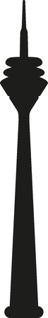 Television tower duesseldorfのイラスト素材