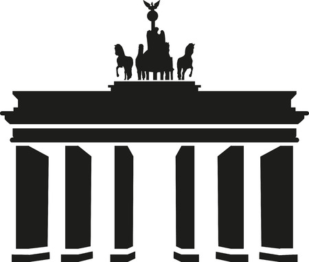 Berlin Brandenburg Gateのイラスト素材
