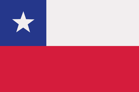 Chile flagのイラスト素材