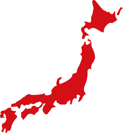 Japan mapのイラスト素材