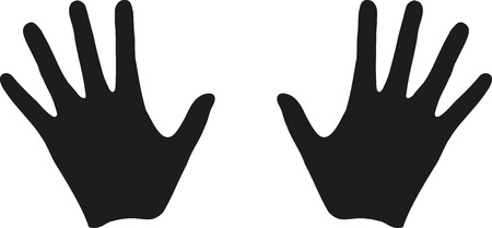 Handprints iconのイラスト素材