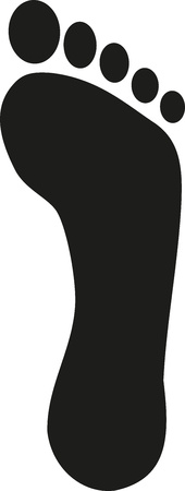 Human footprint iconのイラスト素材