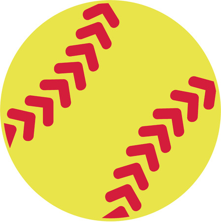 Yellow Softball iconのイラスト素材