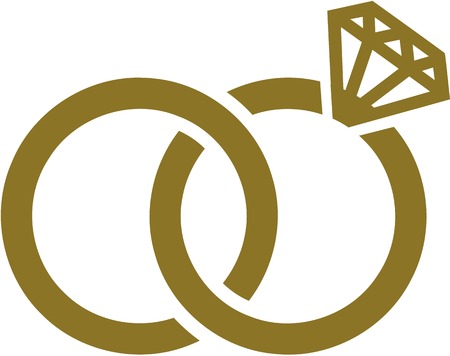 Wedding ringsのイラスト素材