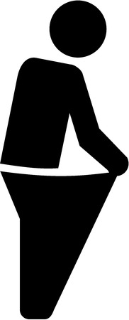 Lost weight pictogramのイラスト素材