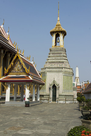 Bells of Wat Phra Kaew,Bankok Thailandのeditorial素材