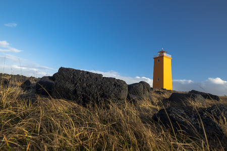 Lighthouse in Icelandの写真素材