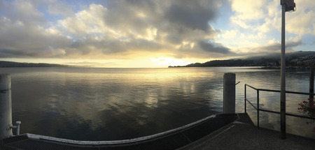 Panorama Zuerichseeの写真素材