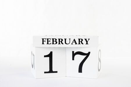 Presidents day February 17 2020 calendar against white background iconの写真素材