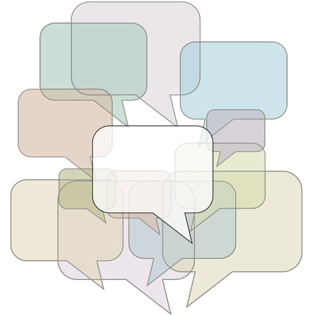 An abstract background of speech balloon copy space ready to communicate your message.のイラスト素材
