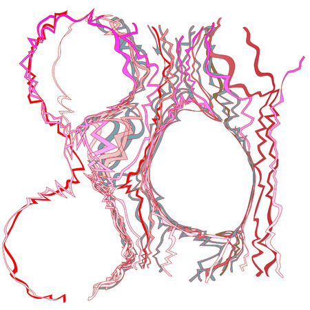 Wild and crazy Confetti Color Tangle Abstract Backgroundのイラスト素材