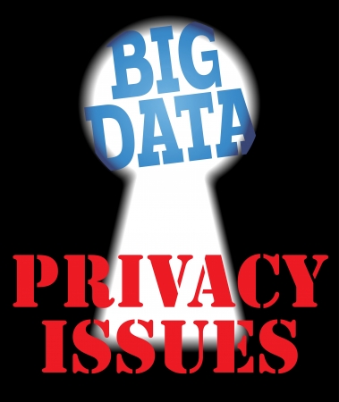 Big Data security versus privacy information technology issuesのイラスト素材