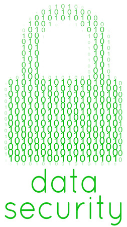 Digital data security information technology issuesのイラスト素材