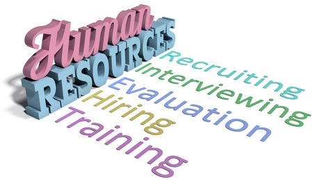 List of Human Resources words for hiring evaluation people managementの写真素材