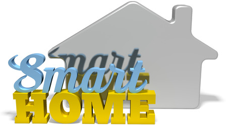 Smart home energy efficiency control technology words symbolの写真素材