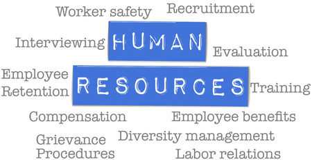 Business Human Resources Department words on plastic labelsのイラスト素材