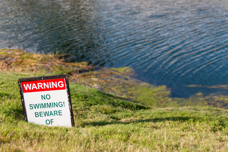 No Swimming!の写真素材