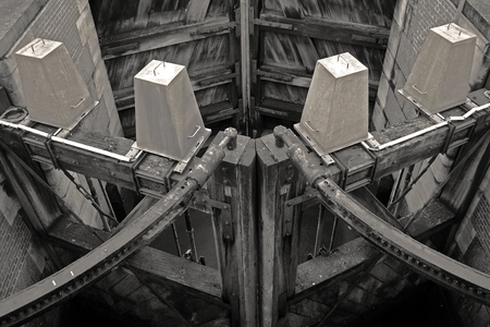 An old lock gateの写真素材