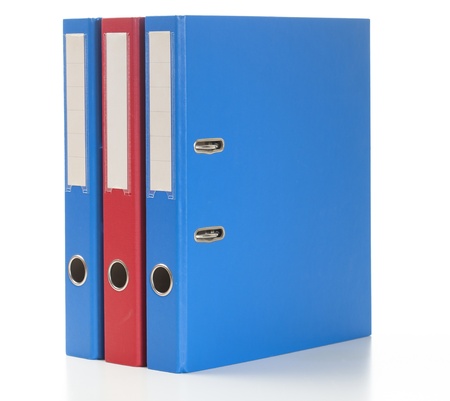 Set of binders in red and blue colors.

Studio shot, isolated on white.の写真素材