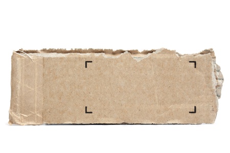 Cardboard ripped from a cartonの写真素材
