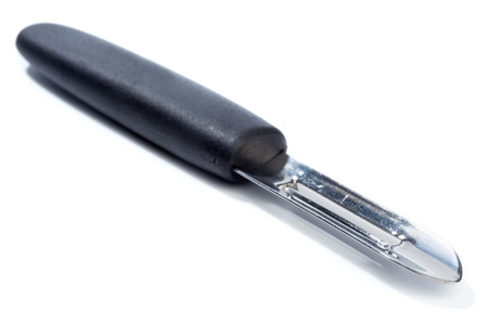 Vegetable peeler. Part of a series of food carving tools. Isolated on white background.の写真素材