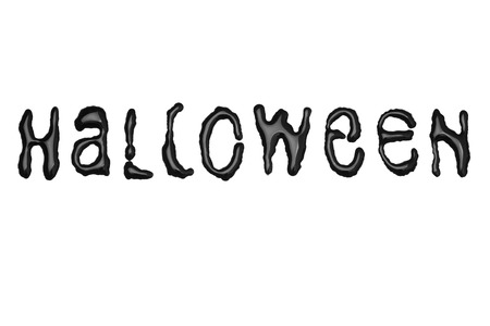 Series of isolated on white Halloween themed picturesの写真素材