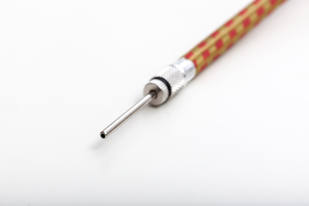 Mechanical air pump with needle valve  for sport ballsの写真素材