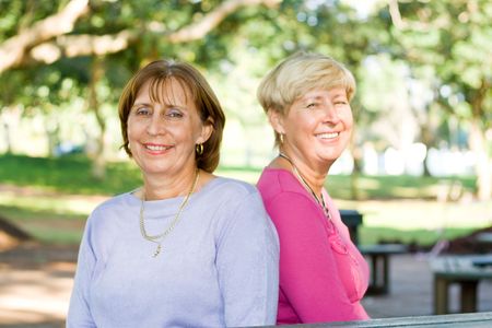 senior women sisters and friendsの写真素材